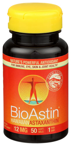 Nutrex - Hawaii, BioAstin, Hawaiian Astaxanthin, 12 mg, 50 Softgels