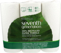 Seventh Generation - 100% Recycled Paper Towels, 6 Count