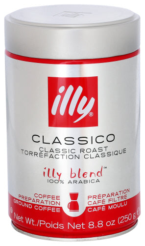 Illy - Espresso Medium Roast Ground Coffee, 8.8oz | Pack of 6