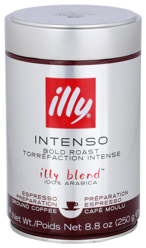 IllyCaffe - Ground Espresso Coffee Dark Roast, 8.8 oz | Pack of 6