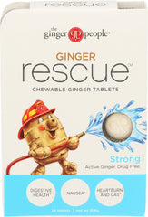 Ginger People - Ginger Rescue Chewable Strong, 0.55 OZ | Pack of 10