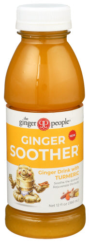 Ginger People - Ginger Turmeric Soother Beverage, 12 Oz | Pack of 24