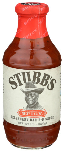 Stubbs - Spicy Bbq Sauce - 18 Oz | Pack of 6