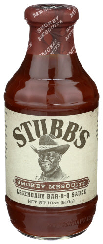 Stubb's - All Natural Bar-B-Q Sauce Smokey Mesquite, 18Oz | Pack of 6