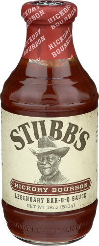 Stubb's - Hickory Bourbon Bar BBQ Sauce, 18 oz  | Pack of 6