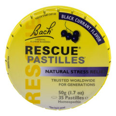 Nelson Bach - Flower Remedies Rescue Pastilles Black Currant , 50 GM.
