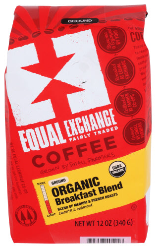 Equal Exchange - Organic Breakfast Blend Drip Coffee, 12 oz | Pack of 6