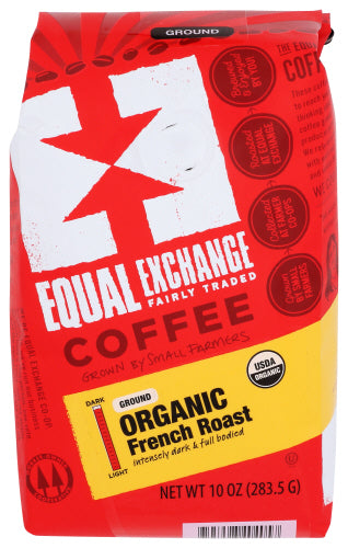 Equal Exchange - Organic French Roast Drip Coffee, 10 oz  | Pack of 6