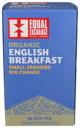 Equal Exchange - Black English Breakfast Tea - 20 Bag | Pack of 6