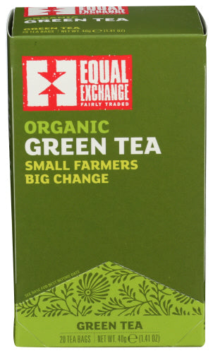 Equal Exchange - Green Tea, 20 bags | Pack of 6