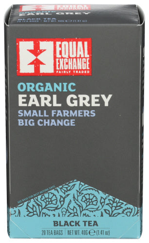 Equal Exchange - Black Earl Grey Tea - 20 Bag | Pack of 6