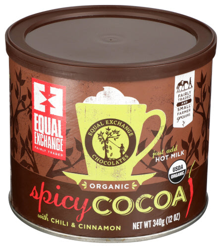 Equal Exchange - Spicy Hot Cocoa, 12 Oz. | Pack of 6