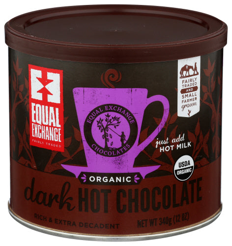 Equal Exchange - Organic Dark Hot Chocolate, 12oz | Pack of 6