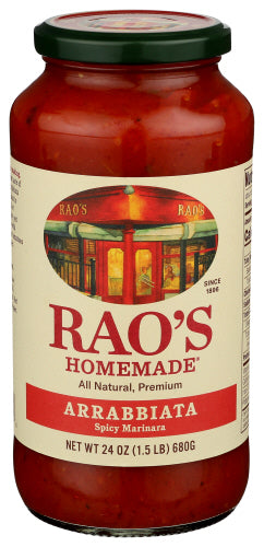 Raos - Homemade Arabriata Sauce, 24 Oz | Pack of 6