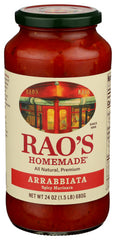 Raos - Homemade Arabriata Sauce, 24 Oz | Pack of 6