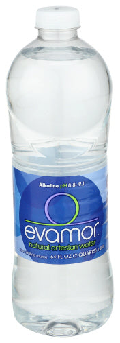 Evamor - Natural Artesian Naturally Alkaline Artesian Water, 64 Oz.  | Pack of 8