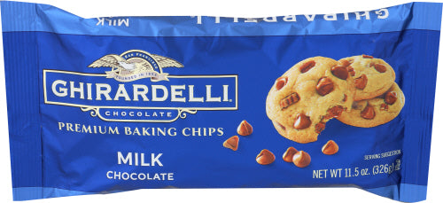 Ghirardelli - Milk Chocolate Premium Baking Chips,11.5 Oz | Pack of 12