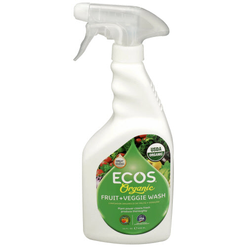 Ecos - Fruit Plus Veggie Wash, 22 Fluid Ounce | Pack of 6