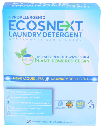 Ecos - Hypoallergenic Next Liquidless Laundry Sheets, 50EA | Pack of 10