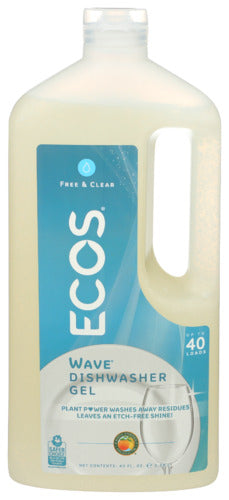 Ecos - Wave Dishwasher Gel Free & Clear, 40  Oz | Pack of 8