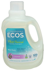 Ecos - Lavender Scented Liquid Laundry Detergent, 100 Oz | Pack of 4