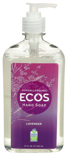 Ecos - Hypoallergenic Hand Soap Lavender, 17 Oz | Pack of 6