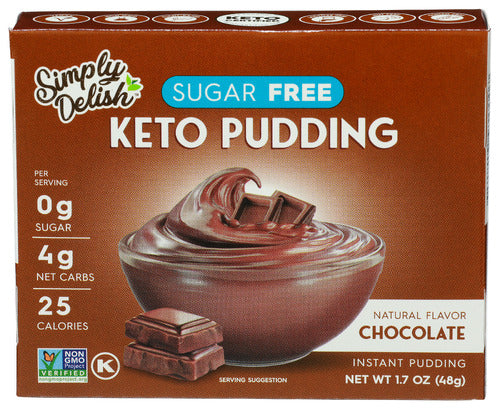 Simply Delish - Instant Chocolate Pudding, 1.7 oz | Pack of 6