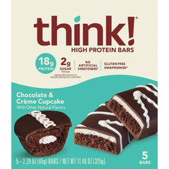 Think! - High Protein Chocolate Cupcake , 11.46 oz | Pack of 6