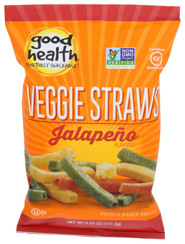 Good Health - Veggie Straws Jalapeno, 6.25 oz | Pack of 10