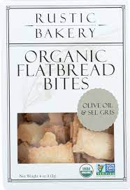 Rustic Bakery - Flatbread Bites Olive Oil, 4 oz | Pack of 12