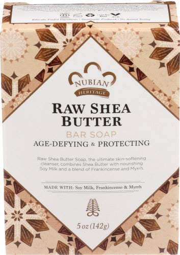 NUBIAN HERITAGE - SOAP BAR RAW SHEA BUTTER, 5 OZ