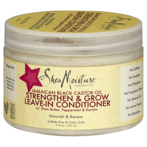 Sheamoisture - Jamaican Black Castor Oil Strengthen & Grow Leave-In Conditioner, 11.5 Oz