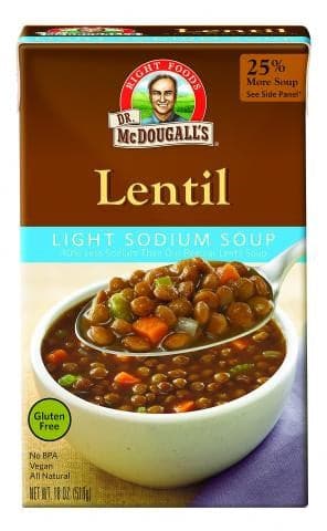 Dr Mcdougalls - Lentil Soup Low Sodium, 18oz
 | Pack of 6