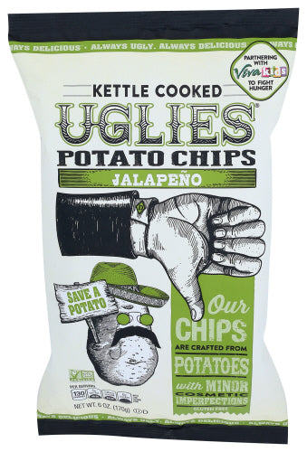 Uglies - Jalapeno Kettle Potato Chips, 6 Oz | Pack of 12