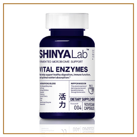 SHINYALAB - Vital Enzymes Digestion Aid Dietary Supplement, 90 Capsules