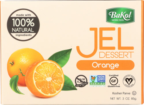 BAKOL - JEL DESSERT, ORANGE, 3 OZ - Pack of 12