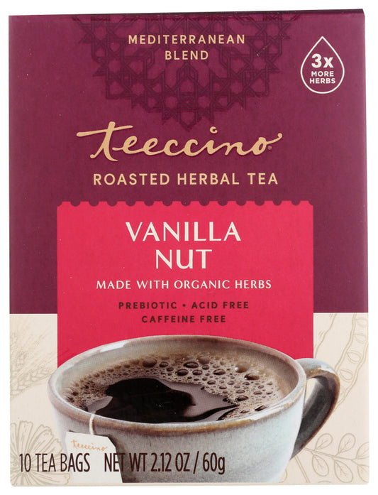 Teeccino - Herbal Tea Vanilla Nut, 10ct | Pack of 6