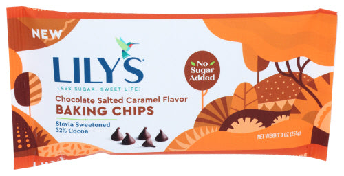 Lily's Sweets - Chocolate Salted Caramel Baking Chips, 9 Oz  | Pack of 12