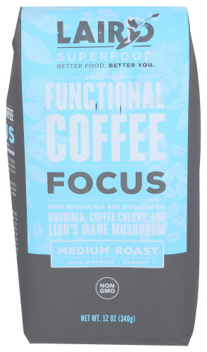 Laird Superfood - Superfood Focus Coffee, 12 Oz | Pack of 6