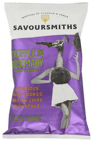 Savoursmiths - Savour Truffle Rosemary Crisps, 5.29 Oz | Pack of 12