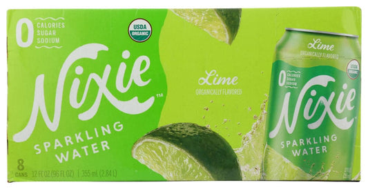 Nixie Organic Lime Sparkling Water, 12 Fluid Ounce - 8 count
 | Pack of 3