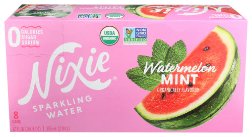 Nixie Sparkling - Water Watermelon Mint 8pk, 12 Fl Oz | Pack of 3