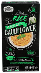 Veggiecraft - Rice Made with Cauliflower Original, 7.5 Oz | Pack of 12