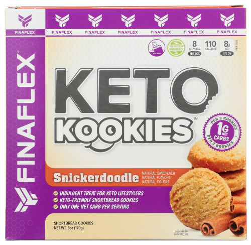 FINAFLEX - Snickerdoodle Keto Kookies, 6 oz | Pack of 12