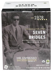 Mr. Espresso Organic Coffee, Medium Dark Roast, 8BG -| Pack of 3