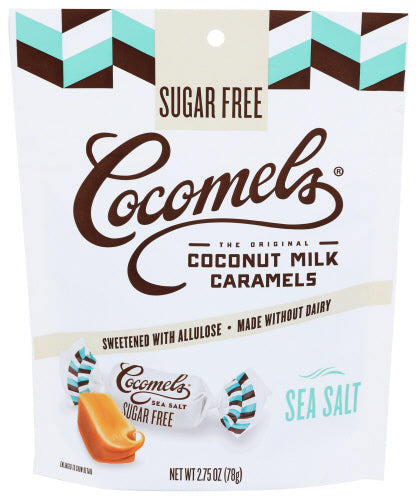 Cocomels - Coconut Milk Caramels Sugar Free Sea Salt, 2.75 Oz - Pack of 6