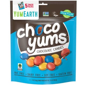 Yumearth Choco Yums Chocolate Candies Snack Pack, 3.5 Oz
 | Pack of 12