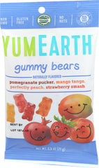 YumEarth - Gummy Bears, 2.5 Oz | Pack of 12