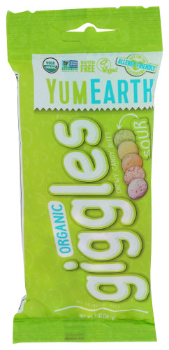 YumEarth - Organic Candy Gluten Free, Vegan & Organic Giggles Grab N Go Sour, 2 Oz | Pack of 12