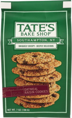 Tate's - Bake Shop Oatmeal Raisin Cookies, 7oz | Pack of 6